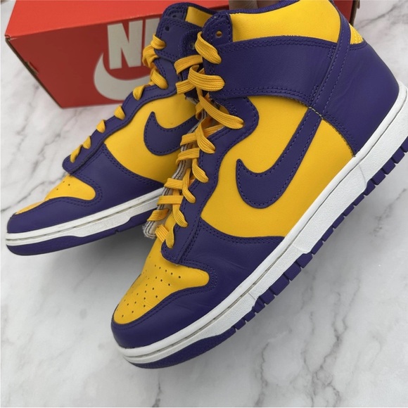 Nike Dunk High Retro Court Purple Violet Court Shoes Mens 9.5 Lakers Sneakers main image 11